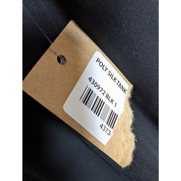 NWT Title Nine Poly Silk Tank Women's Small Black Stretch Workout Gym - Picture 3 of 6
